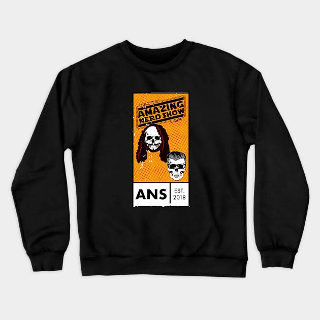 Amazing Nerd Show Comic Book Corner Distressed Crewneck Sweatshirt by The Amazing Nerd Show 